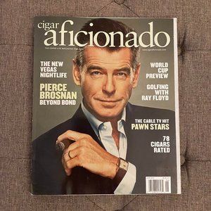 Cigar Aficionado Pierce Brosnan magazine